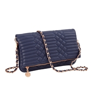 Sydney Love Quilted Vegan Leather Fold-Over Clutch
