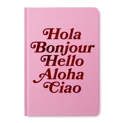 Hello from Around The World Bound Hardcover Journal