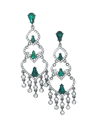 Robert Rose Chandelier Drop Earrings