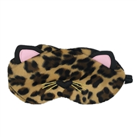 Kitty Cat Ears Fuzzy Faux Fur Sleep Mask