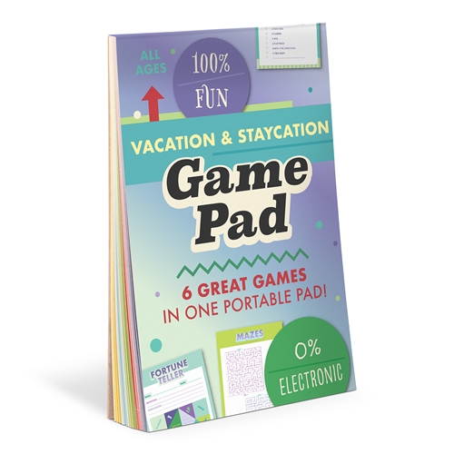Staycation Vacation 6 Games Notepad Travel Activities Portable Pad