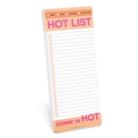 Hot List Make A List Daily Planner Task Memo Pad