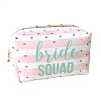 Bride Squad XL Zip Travel Cosmetic Loaf Case