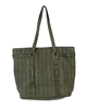 Ash Axel Studded Leather Tote Bag, Army Green: Spacious & Stylish Shoulder Bag with Metal Accents for Women