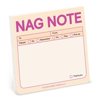 Knock Knock Nag Note To Do Sticky Note Pad