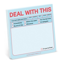 Knock Knock Deal with This To Do Sticky Note Pad