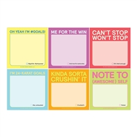 I'm So Goals Fun Sayings Sticky Note 6 Pack Packet 240 Sheets