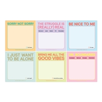 Current Mood Fun Sayings Sticky Note 6 Pack Packet 240 Sheets