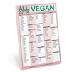 Knock Knock All Out Of Vegan Grocery List Checklist Note Pad