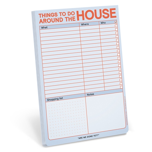Around the House To Do Checklist Note Pad