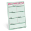 Best Week Ever Daily Checklist Task Weekly Planner Pad
