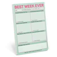 Best Week Ever Daily Checklist Task Weekly Planner Pad