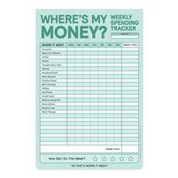 Where's My Money? Weekly Spending Tracker Budget AF Planning Pad