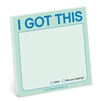 Knock Knock I Got This To Do Sticky Note Pad