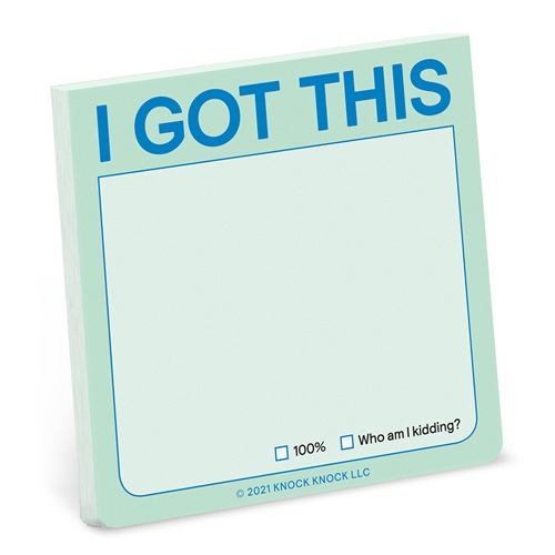 Knock Knock I Got This To Do Sticky Note Pad