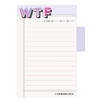 Knock Knock WTF Sticky Notes Tabbed Note Pad