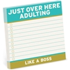 Knock Knock Adulting Like a Boss Large To Do Sticky Note Pad