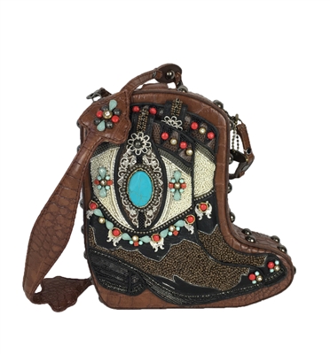 Mary Frances 'Two Step' Cowgirl Boot Handbag