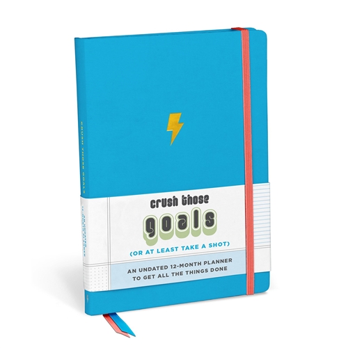 Crush Those Goals 12 Month Undated Agenda Hardcover Planner