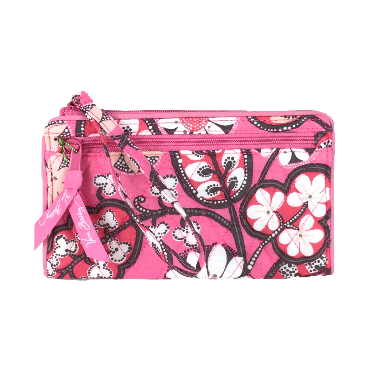 Vera Bradley Front Zip Wristlet Wallet, Blush Pink