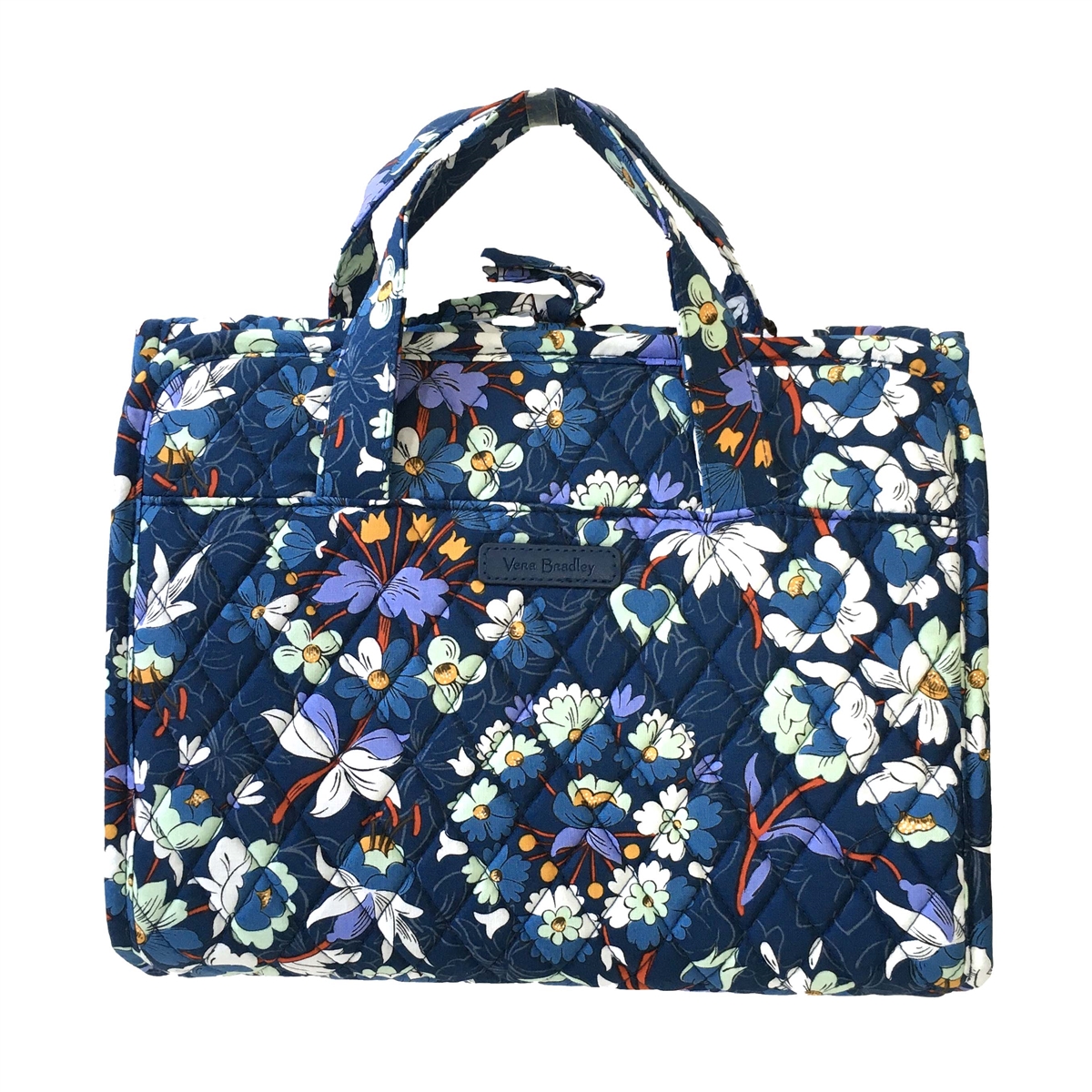 Tuck Away Tote - Blue Patterned Tote Bag