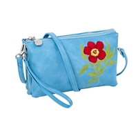 Sydney Love Embroidered Faux Leather Multi Way Crossbody