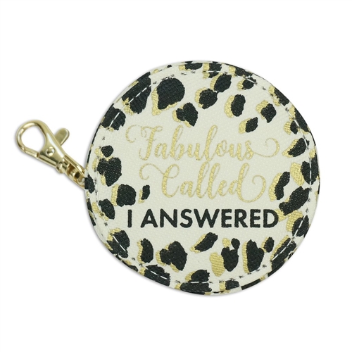 Fabulous Called I Answered  Multi Function Zip Case Earbud Holder