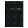 Top Secret Hardcover Journal with Gold Dots - Bound Notebook for Private Thoughts & Ideas, Elegant Gold Dotted Diary for Women & Men