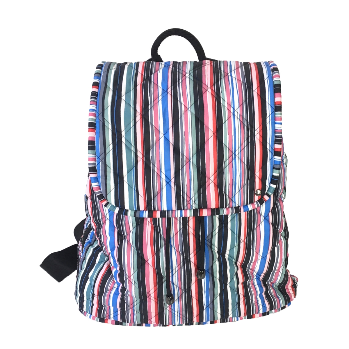 LeSportsac Signature Beverly Quilted Backpack, Watercolor Stripe