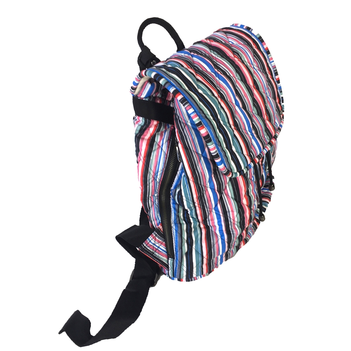 LeSportsac Signature Beverly Quilted Backpack, Watercolor Stripe