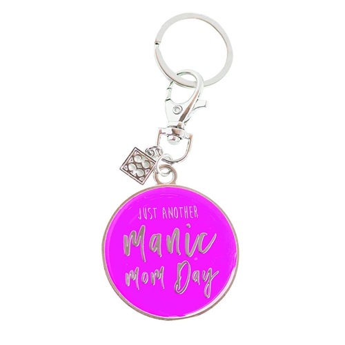 Just Another Manic Mom Day Cheeky Key Chain