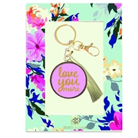Love You More Inspirational Key Chain Bag Charm