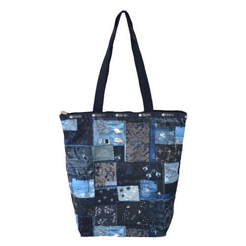 LeSportsac Daily Tall Tote Denim Quilt