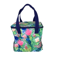 Tropical Mix Watercolor Insulated Beach Cooler Tote