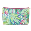 Watercolor Palm Print Carryall Travel Pouch