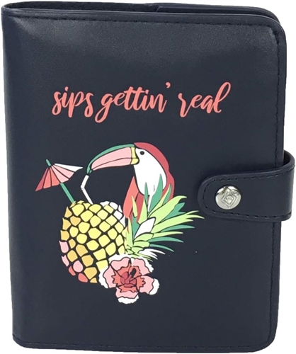 Vera Bradley RFID Passport Wallet  Sips Gettin Real Toucan & Pineapple Design