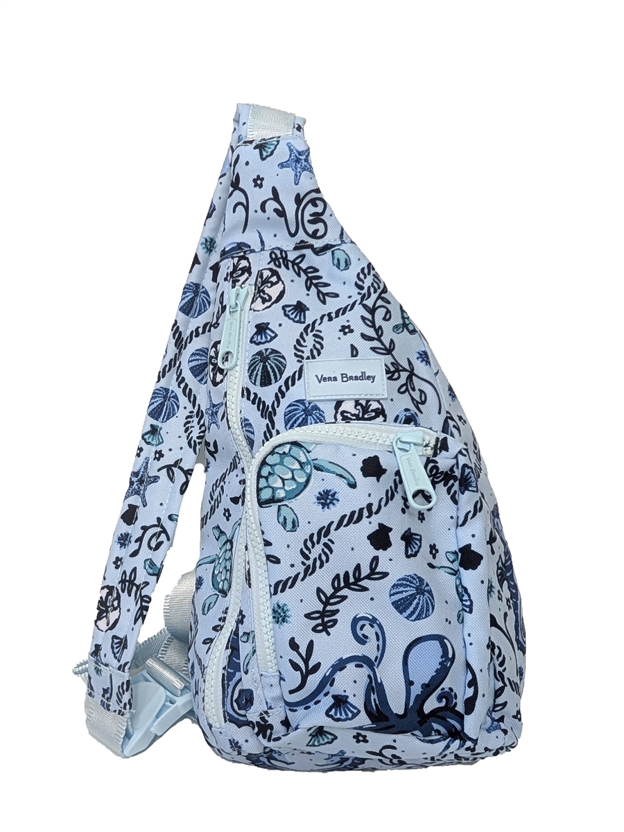 Vera Bradley Shore Thing Sea Shore Sea Life Blue and White Backpack Like New Vera Bradley | Bags | Vera Bradley Shore Enough Backpack Xl  main image 3