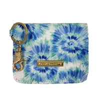 Mary Square Tie Dye ID Card Case Campus Wallet Key Fob