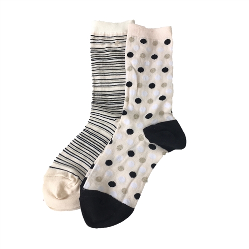 Kate Spade Deco Dots & Stripes Trouser Socks