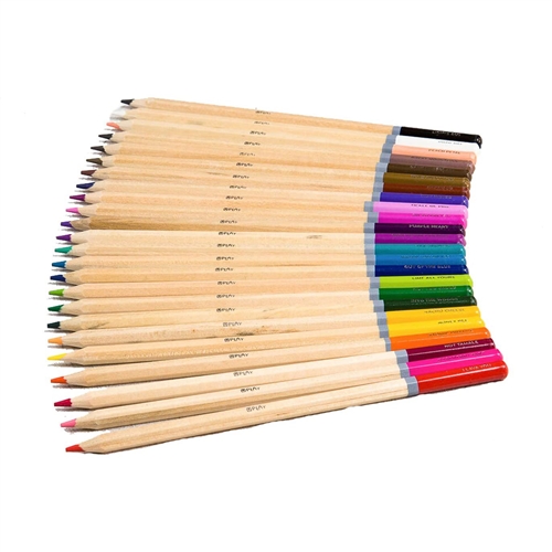 Live Colorully Colored Pencil 50 PC Set w 48 Pencils, Sharpener & Pouch