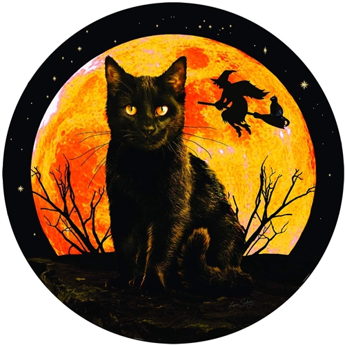 SunsOut Things in the Night Halloween 1000 Pc Round Jigsaw Puzzle