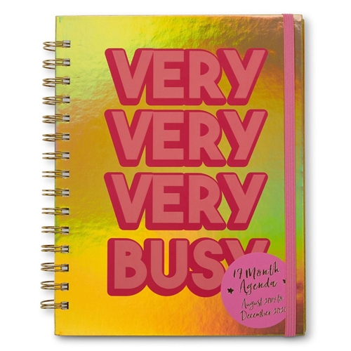 Very Busy 2019 2020 17 Month Agenda Weekly Planner Personal Organizer