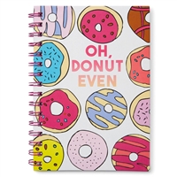 Oh Donut Even Hardcover Spiral Notebook