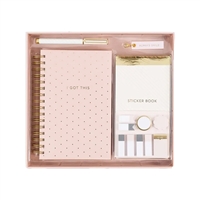 I Got This Daily Planner Kit with Tab Planner Notebook, Pen & Stickers Se