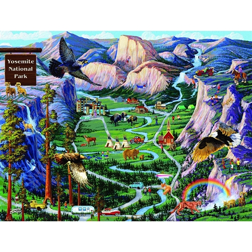 SunsOut Yosemite Adventures 500 PC Jigsaw Puzzle