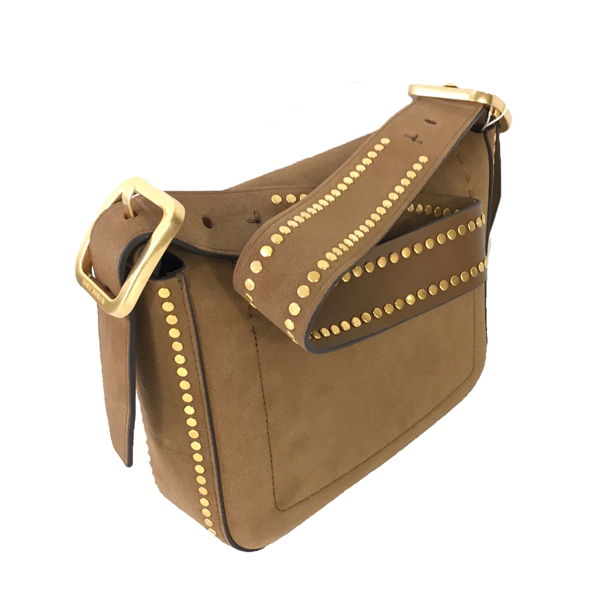 Tory Burch Suede Shoulder Bag - Brown Shoulder Bags, Handbags