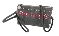 Sydney Love Embroidered Faux Suede Multi Way Crossbody