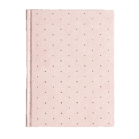 Blushin Gold Dots Plournal Soft Touch Suede Hardcover Planner Journal