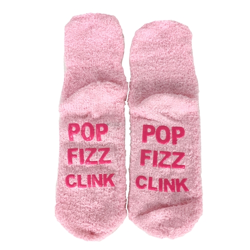 Pop Fizz Clink Fuzzy Plush Socks