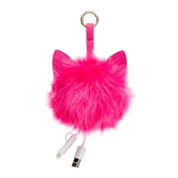 Pom Pom w Ears Portable Charger Power Bank